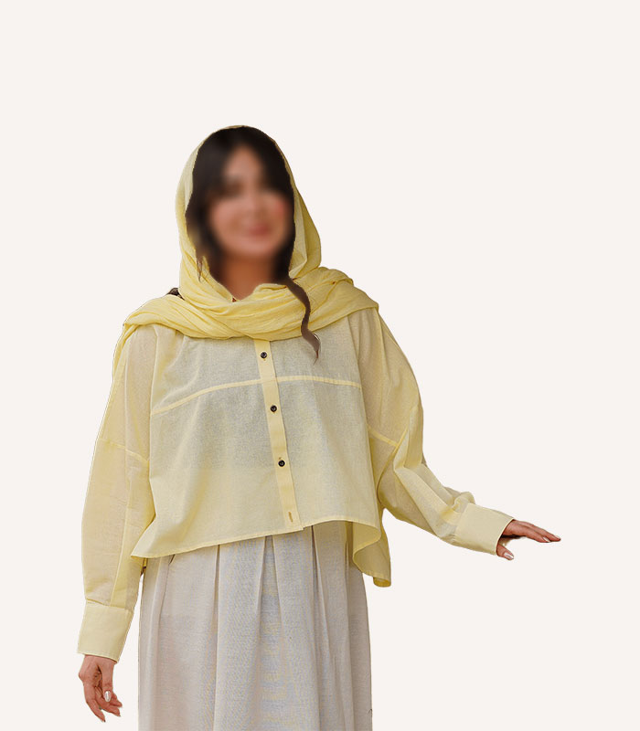 womens-blouse-y25s1m18_lemon-yellow_image-01-w7h8-blur-bg شومیز زنانه مدل سلدا کژوال هنری | پروشات - Image 1
